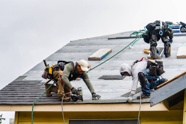 Professional Gutter Installation technician working in Midway Park, NC